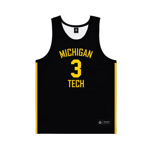 Michigan Tech - NCAA Women's Basketball : Dani Nuest - Black Basketball Jersey-0