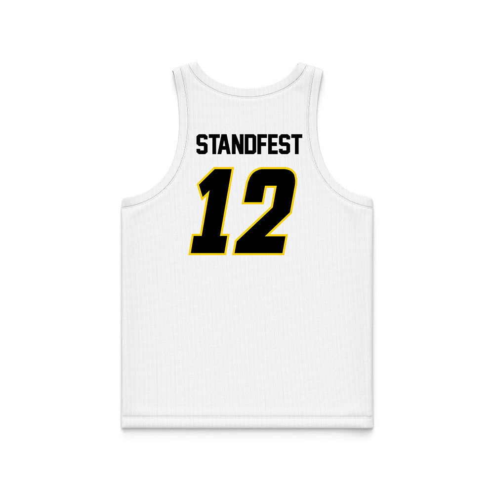 Michigan Tech - NCAA Women's Basketball : Kendall Standfest - White Basketball Jersey