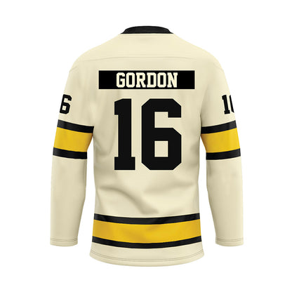 Michigan Tech - NCAA Men's Ice Hockey : Isaac Gordon - Hockey Jersey