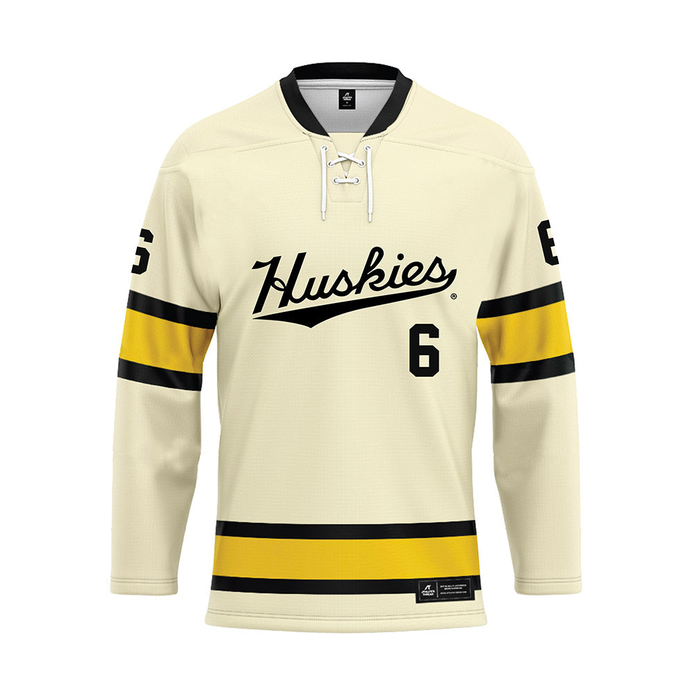 Michigan Tech - NCAA Men's Ice Hockey : Brayden Boehm - Hockey Jersey-0