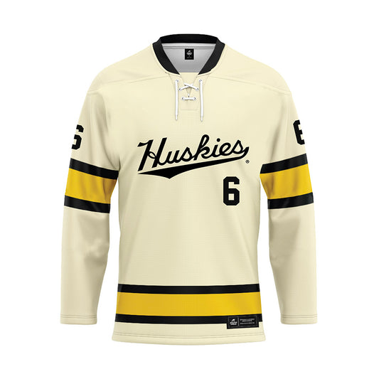 Michigan Tech - NCAA Men's Ice Hockey : Brayden Boehm - Hockey Jersey-0