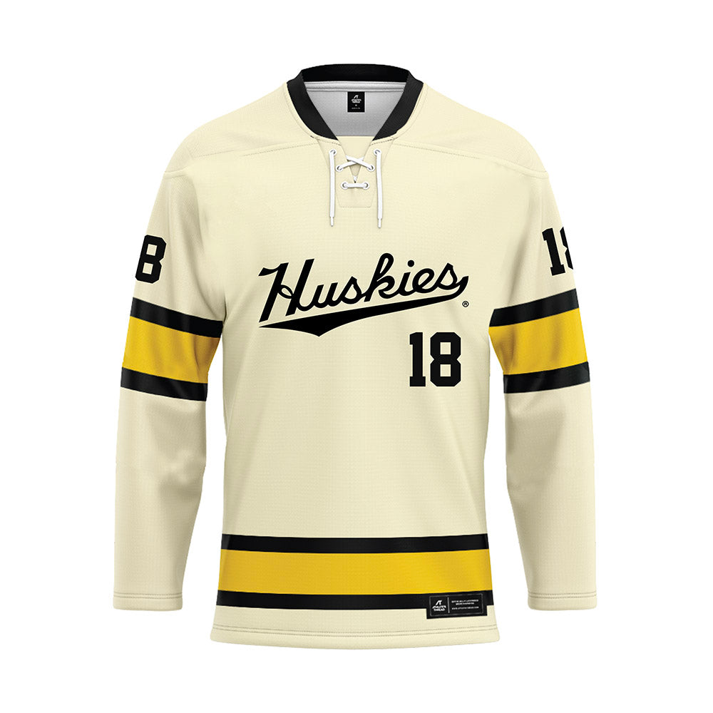 Michigan Tech - NCAA Men's Ice Hockey : Noah Reinhart - Hockey Jersey-0