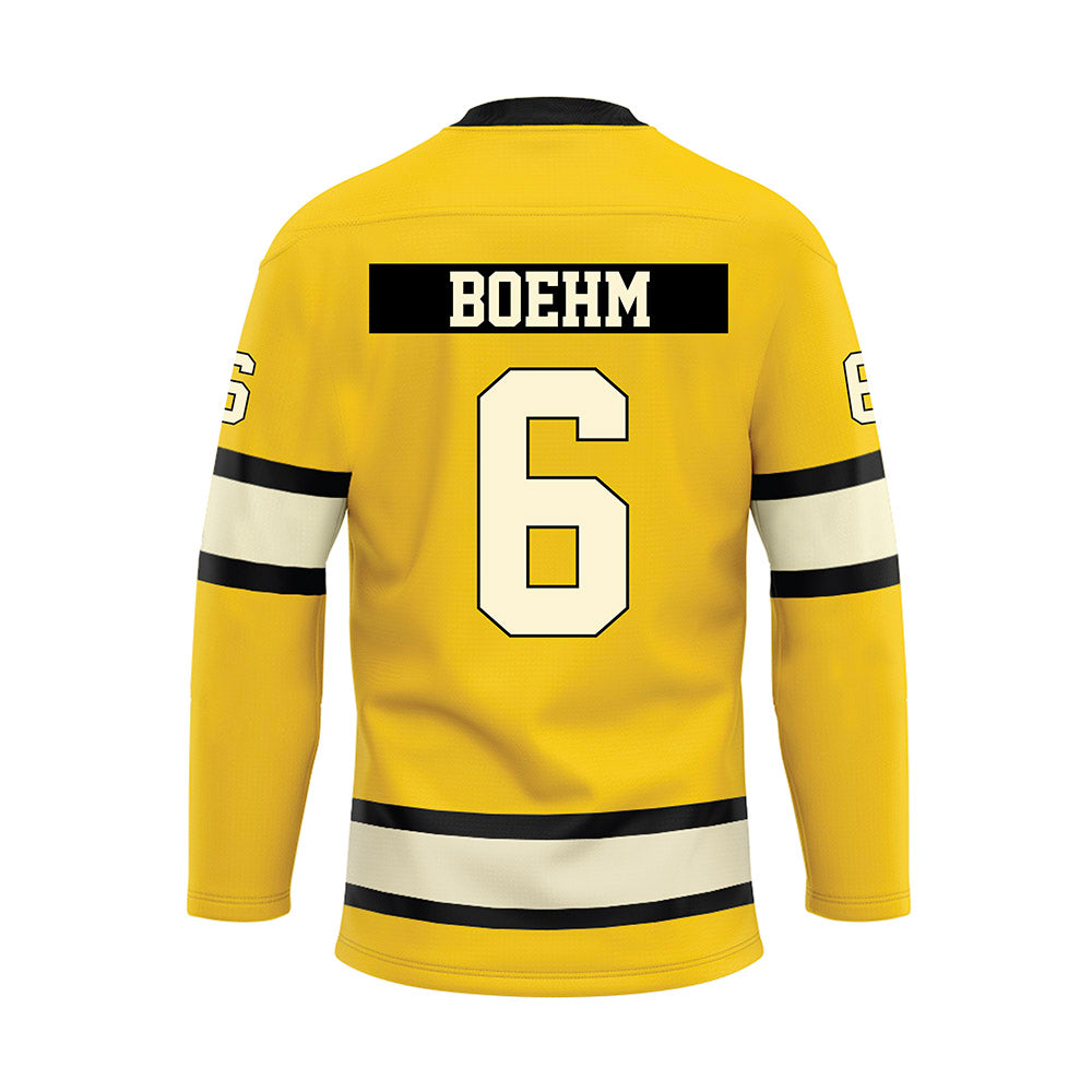 Michigan Tech - NCAA Men's Ice Hockey : Brayden Boehm - Hockey Jersey-1