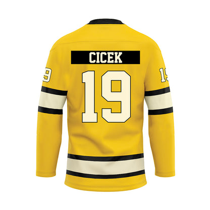 Michigan Tech - NCAA Men's Ice Hockey : Michael Cicek - Hockey Jersey-1