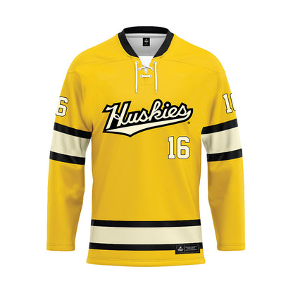 Michigan Tech - NCAA Men's Ice Hockey : Isaac Gordon - Hockey Jersey