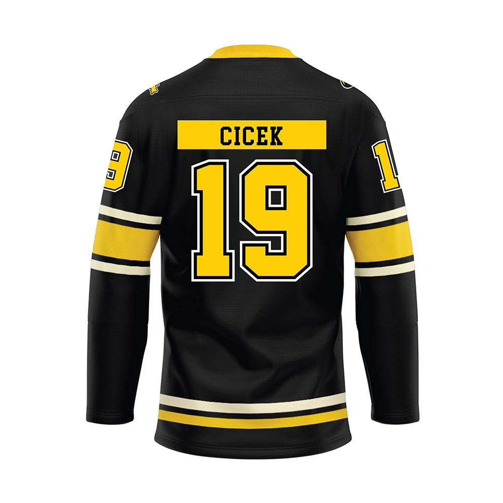Michigan Tech - NCAA Men's Ice Hockey : Michael Cicek - Hockey Jersey-1