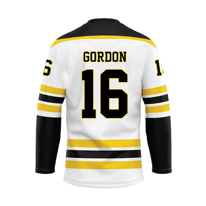 Michigan Tech - NCAA Men's Ice Hockey : Isaac Gordon - Hockey Jersey