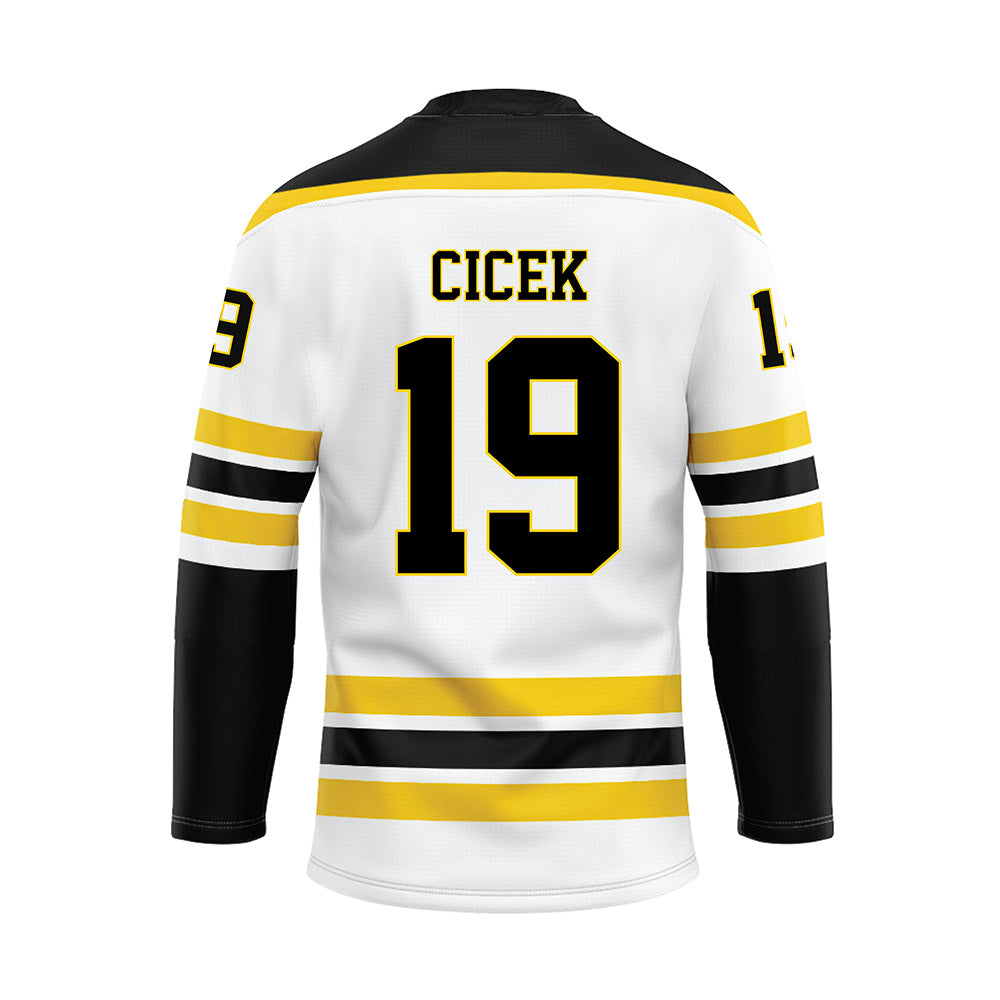 Michigan Tech - NCAA Men's Ice Hockey : Michael Cicek - Hockey Jersey-1