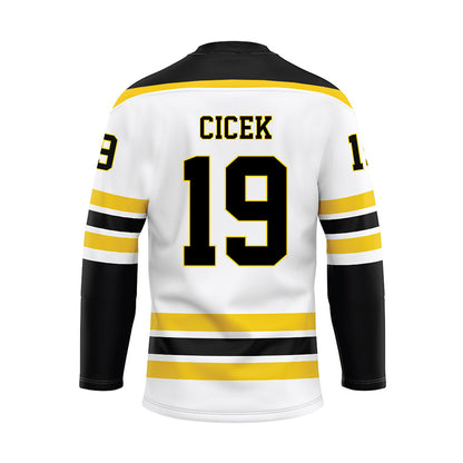 Michigan Tech - NCAA Men's Ice Hockey : Michael Cicek - Hockey Jersey-1