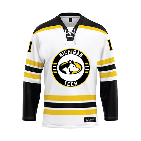 Michigan Tech - NCAA Men's Ice Hockey : Owen Baker - Hockey Jersey