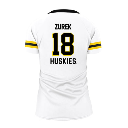 Michigan Tech - NCAA Women's Volleyball : Rachel Zurek - White Volleyball Jersey-1
