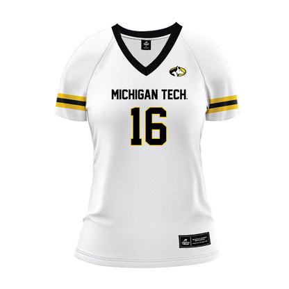 Michigan Tech - NCAA Women's Volleyball : Ashley L'Esperance - White Volleyball Jersey