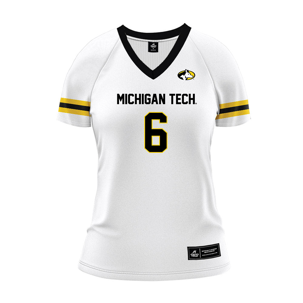 Michigan Tech - NCAA Women's Volleyball : Brooke Dzwik - White Volleyball Jersey