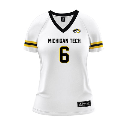 Michigan Tech - NCAA Women's Volleyball : Brooke Dzwik - White Volleyball Jersey