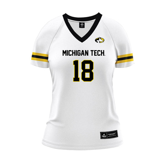 Michigan Tech - NCAA Women's Volleyball : Rachel Zurek - White Volleyball Jersey-0