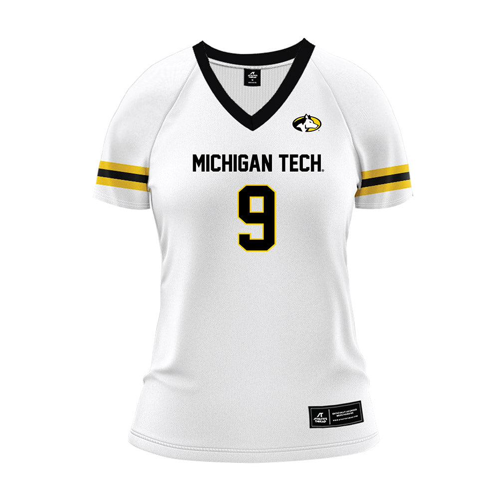 Michigan Tech - NCAA Women's Volleyball : Meg Raabe - White Volleyball Jersey