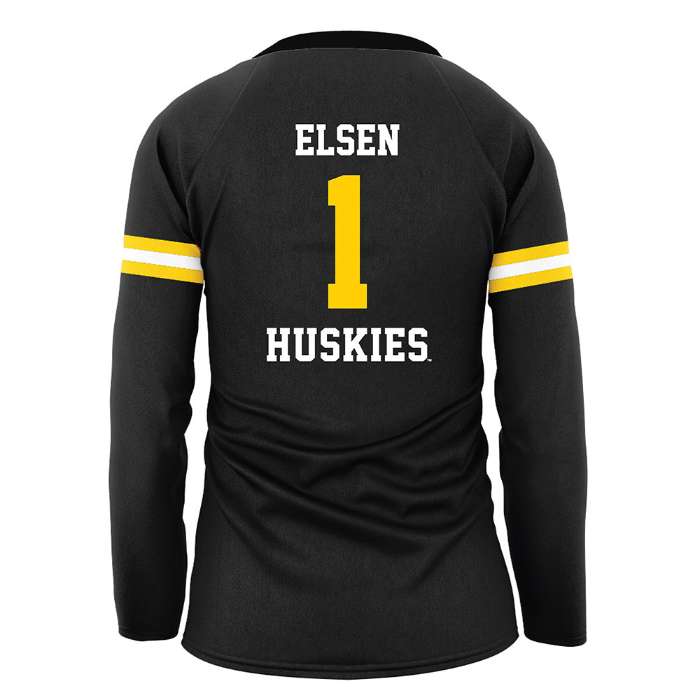 Michigan Tech - NCAA Women's Volleyball : Madelyn Elsen - Black Volleyball Jersey