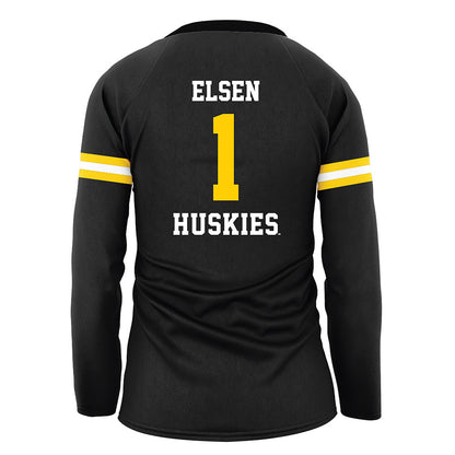 Michigan Tech - NCAA Women's Volleyball : Madelyn Elsen - Black Volleyball Jersey