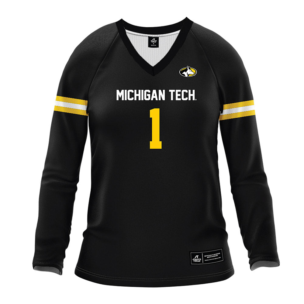 Michigan Tech - NCAA Women's Volleyball : Madelyn Elsen - Black Volleyball Jersey