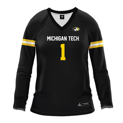 Michigan Tech - NCAA Women's Volleyball : Madelyn Elsen - Black Volleyball Jersey
