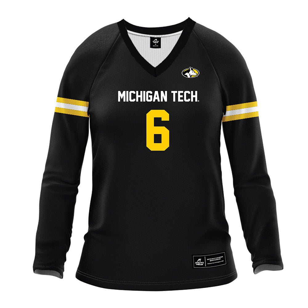 Michigan Tech - NCAA Women's Volleyball : Brooke Dzwik - Black Volleyball Jersey