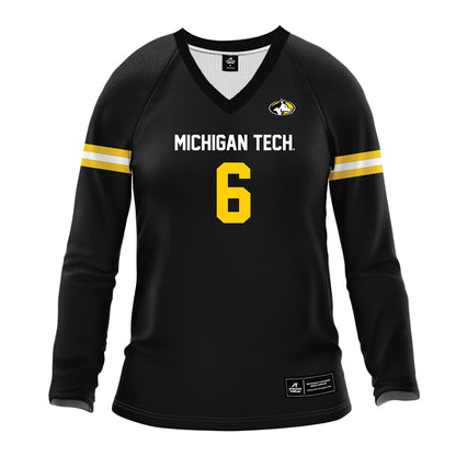 Michigan Tech - NCAA Women's Volleyball : Brooke Dzwik - Black Volleyball Jersey