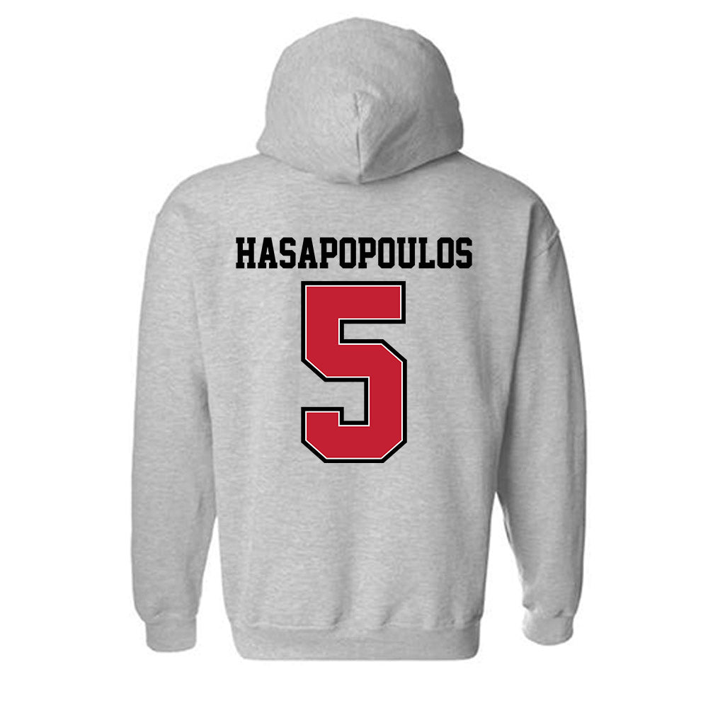 UW River Falls - NCAA Softball : Michaela Hasapopoulos - Classic Shersey Hooded Sweatshirt-1