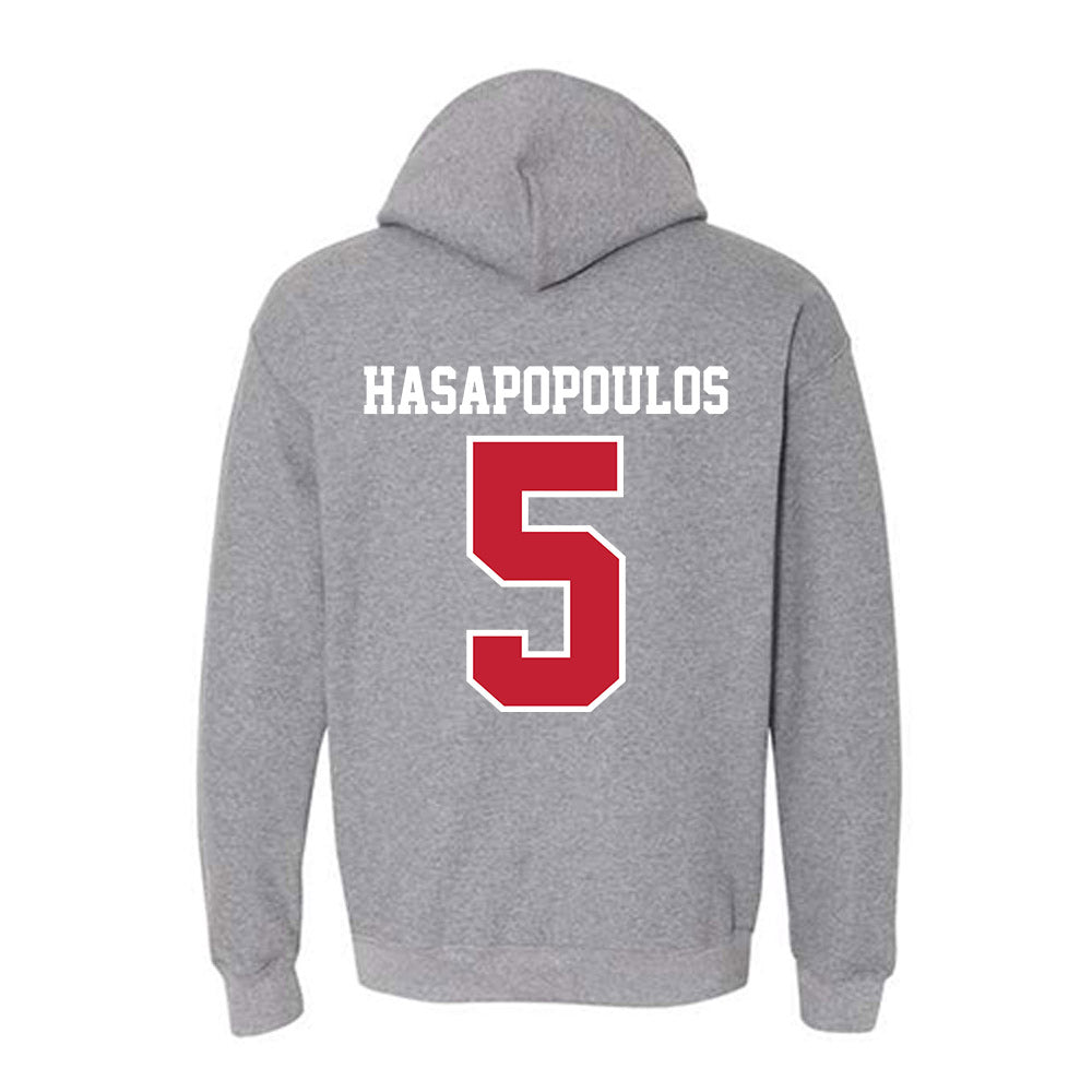 UW River Falls - NCAA Softball : Michaela Hasapopoulos - Classic Shersey Hooded Sweatshirt-1