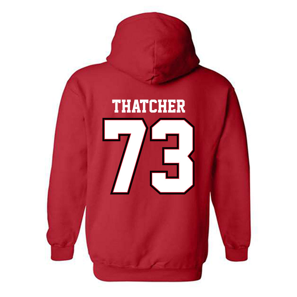 UW River Falls - NCAA Football : Grayden Thatcher - Classic Shersey Hooded Sweatshirt-1