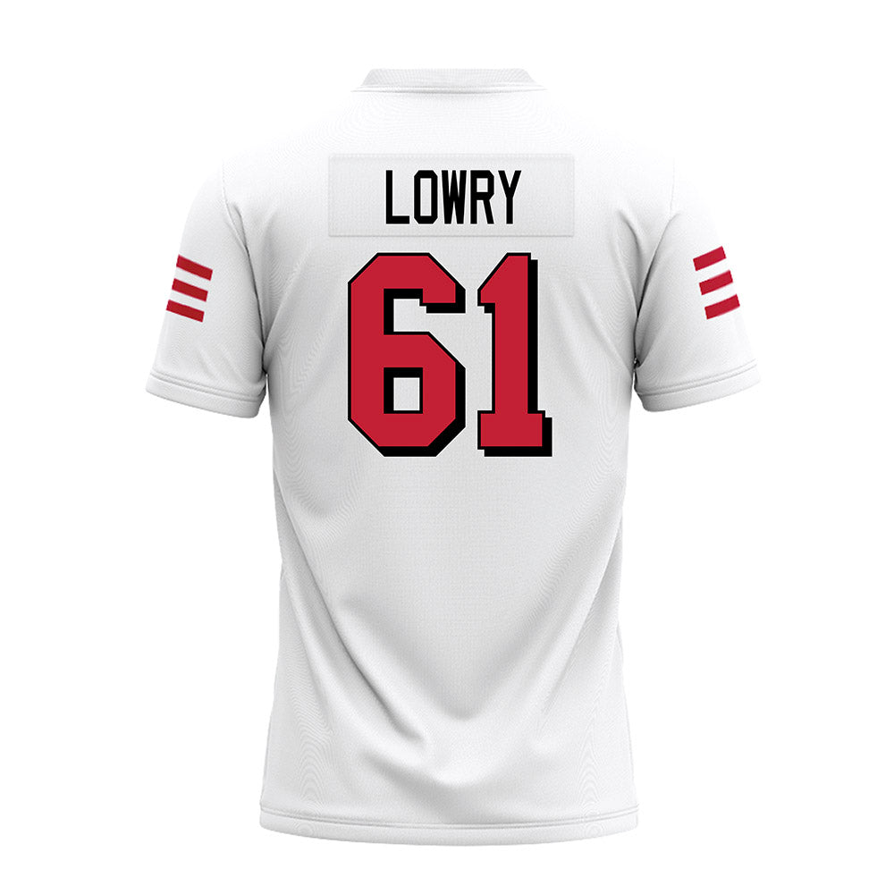 Miami of Ohio - NCAA Football : Andrew Lowry - 2024 White Premium Football Jersey-1