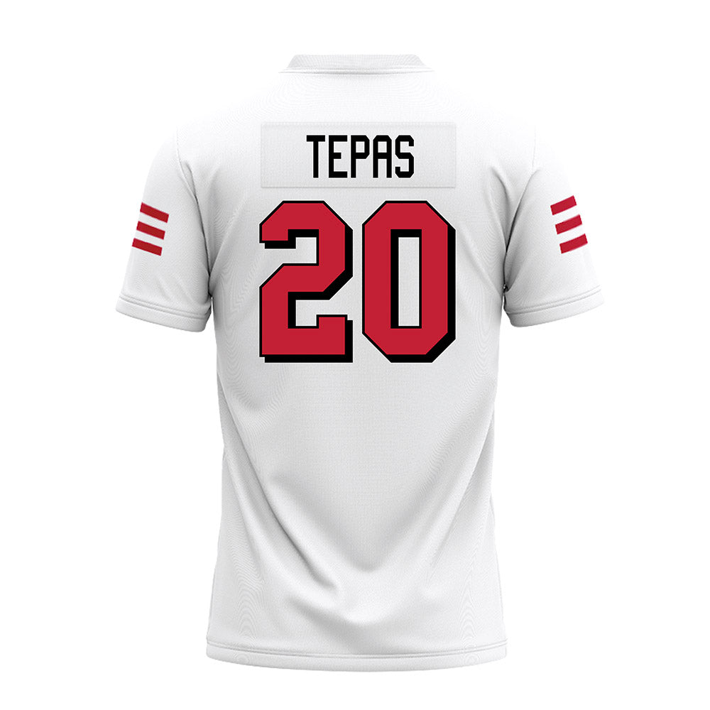 Miami of Ohio - NCAA Football : Ian Tepas - 2024 White Premium Football Jersey-1