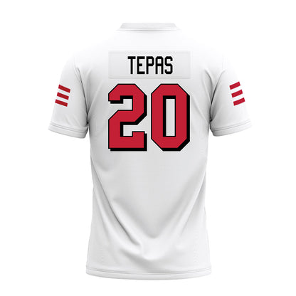 Miami of Ohio - NCAA Football : Ian Tepas - 2024 White Premium Football Jersey-1