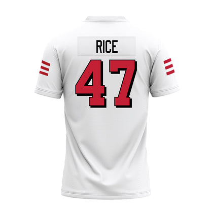 Miami of Ohio - NCAA Football : Brach Rice - 2024 White Premium Football Jersey-1