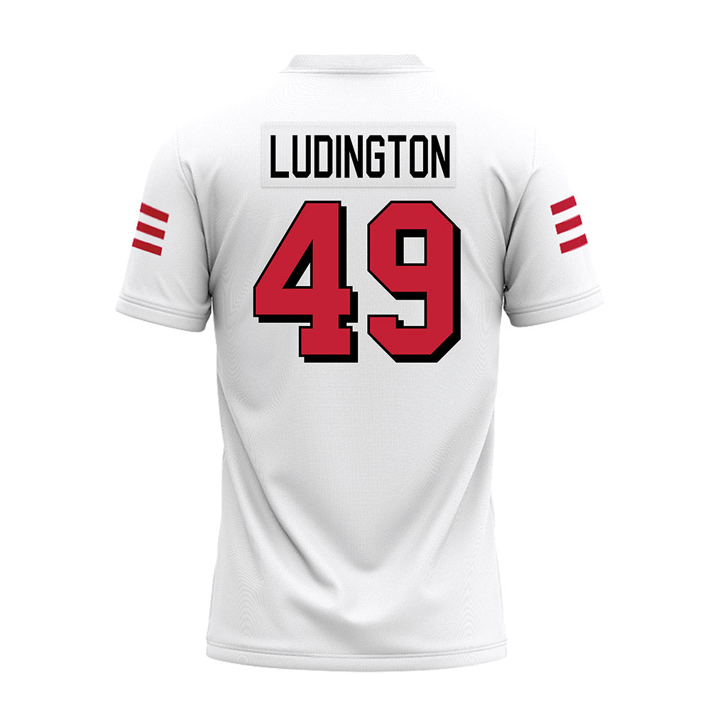 Miami of Ohio - NCAA Football : Anthony Ludington - 2024 White Premium Football Jersey-1
