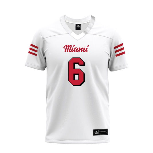 Miami of Ohio - NCAA Football : Jordan Brunson - 2024 White Premium Football Jersey-0