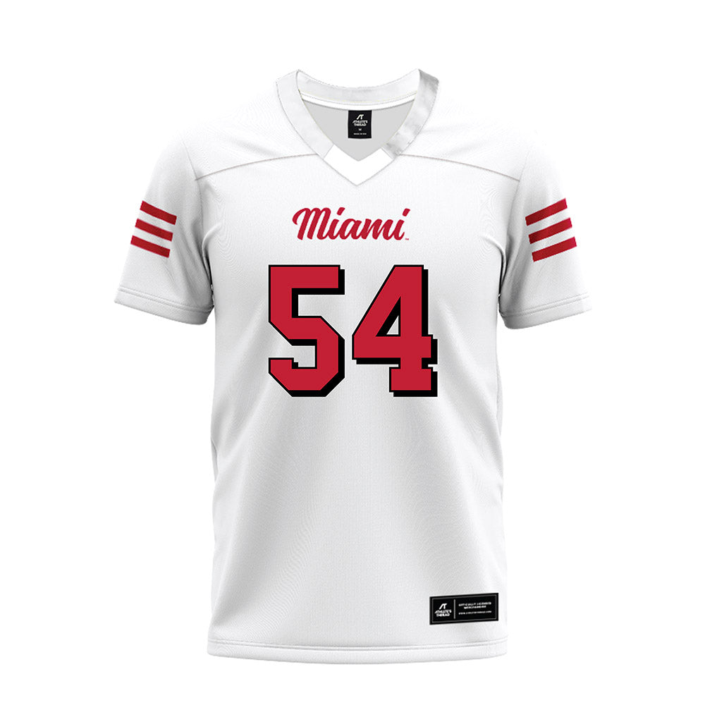 Miami of Ohio - NCAA Football : Aiden Howard - 2024 White Premium Football Jersey-0