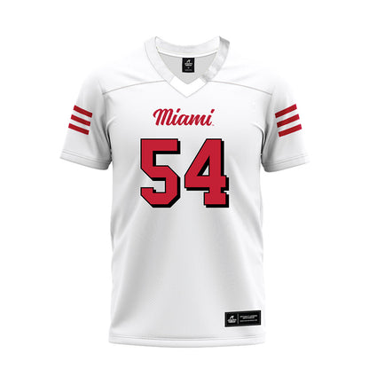 Miami of Ohio - NCAA Football : Aiden Howard - 2024 White Premium Football Jersey-0