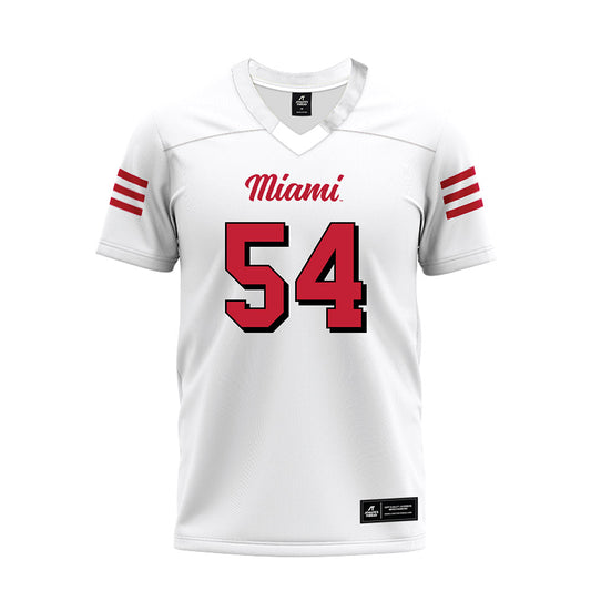 Miami of Ohio - NCAA Football : Aiden Howard - 2024 White Premium Football Jersey-0