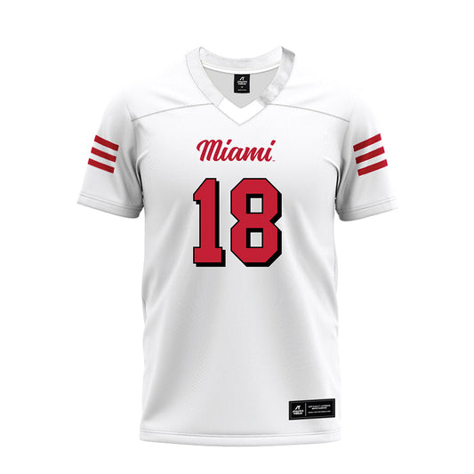 Miami of Ohio - NCAA Football : Antwon Thomas - 2024 White Premium Football Jersey-0