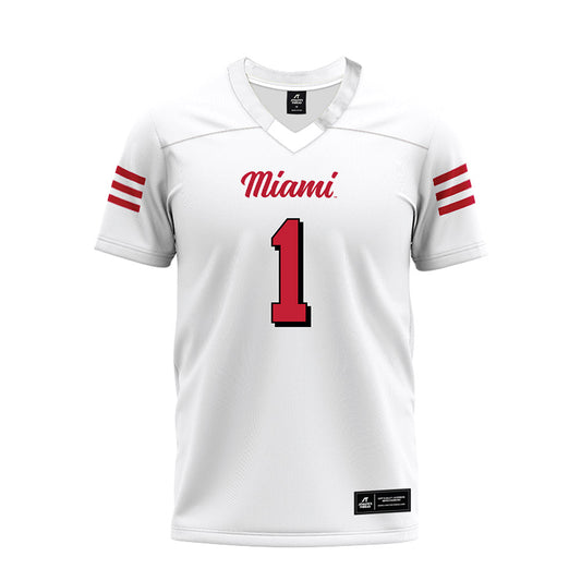 Miami of Ohio - NCAA Football : Eli Blakey - 2024 White Premium Football Jersey-0