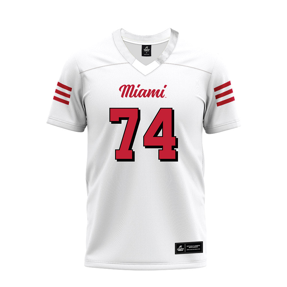 Miami of Ohio - NCAA Football : Greg Smith Jr. - 2024 White Premium Football Jersey-0