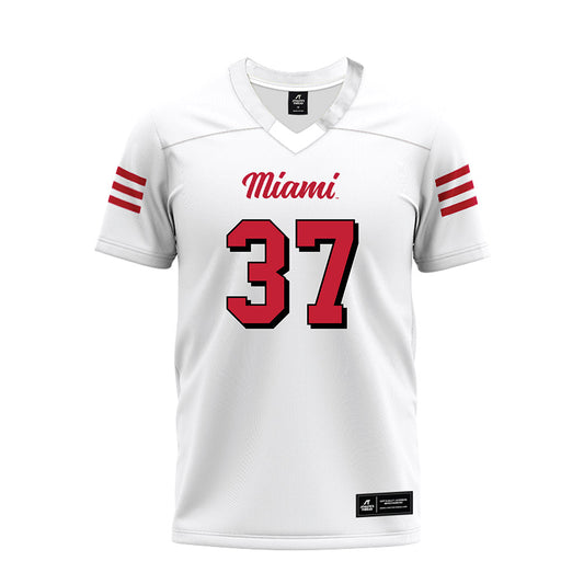 Miami of Ohio - NCAA Football : Vito McConnell - 2024 White Premium Football Jersey-0