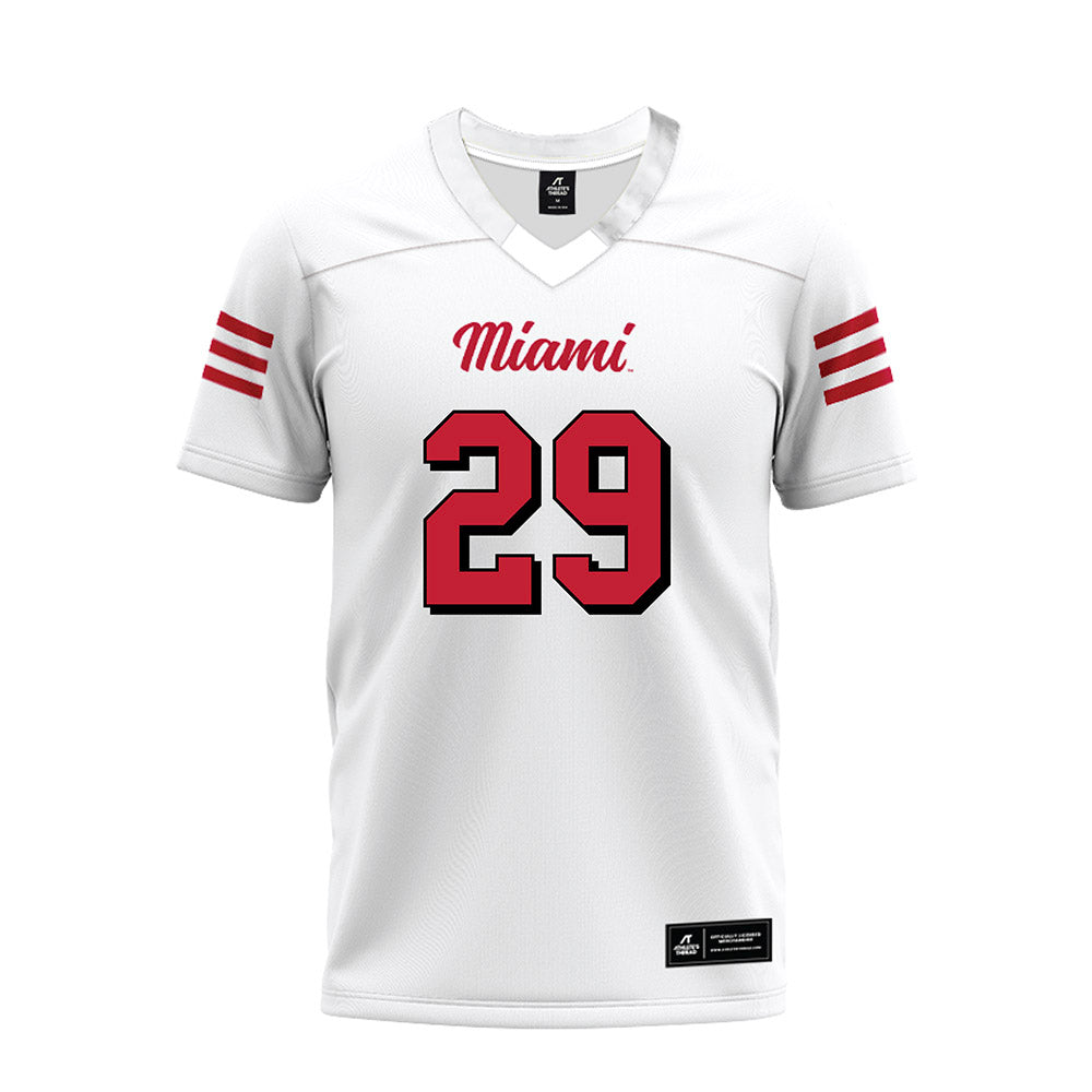 Miami of Ohio - NCAA Football : Silas Walters - 2024 White Premium Football Jersey-0