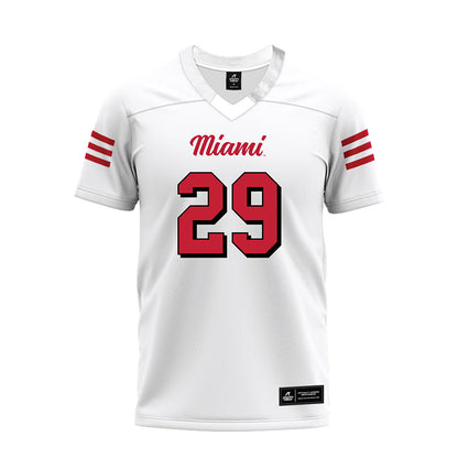 Miami of Ohio - NCAA Football : Silas Walters - 2024 White Premium Football Jersey-0