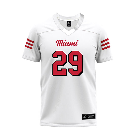 Miami of Ohio - NCAA Football : Silas Walters - 2024 White Premium Football Jersey-0