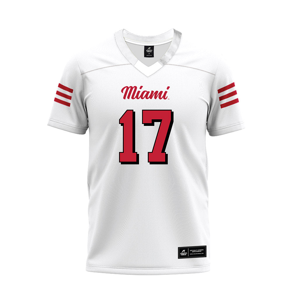 Miami of Ohio - NCAA Football : Kaleb Martin - 2024 White Premium Football Jersey-0
