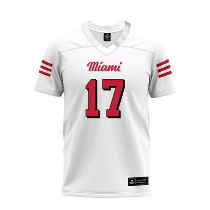 Miami of Ohio - NCAA Football : Kaleb Martin - 2024 White Premium Football Jersey-0