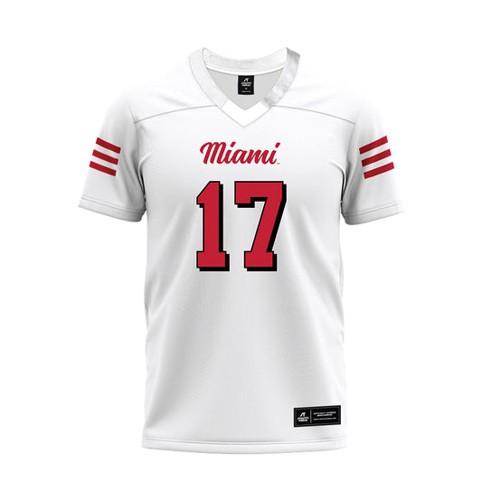 Miami of Ohio - NCAA Football : Kaleb Martin - 2024 White Premium Football Jersey-0