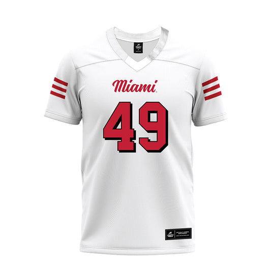 Miami of Ohio - NCAA Football : Anthony Ludington - 2024 White Premium Football Jersey-0