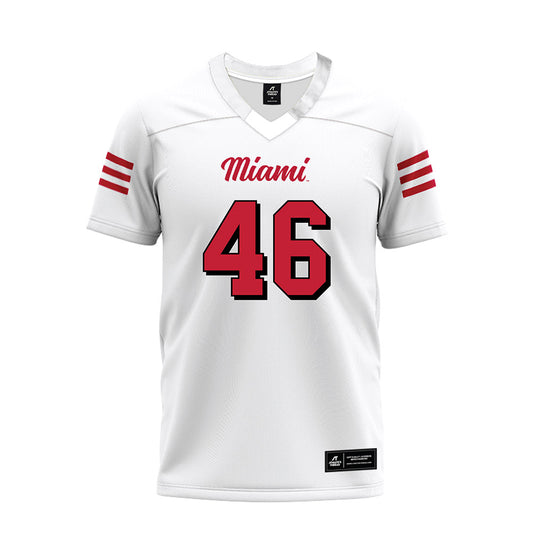 Miami of Ohio - NCAA Football : Luke Myers - 2024 White Premium Football Jersey-0